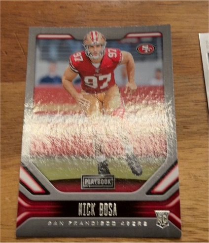 2019 Panini Playbook #118 Nick Bosa — front