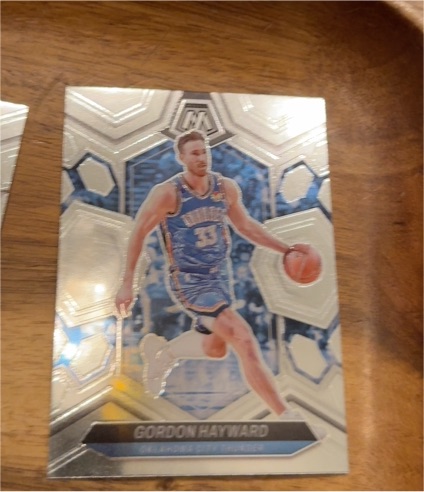 2023-24 Panini Mosaic #13 Gordon Hayward Silver Prizm — front