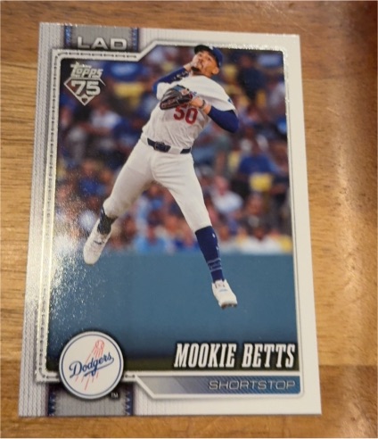 2026 Topps Series 1 #41 Mookie Betts Los Angeles Dodgers — front