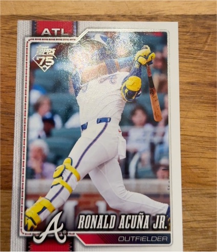 2026 Topps Series 1 #50 Ronald Acuña Jr. Atlanta Braves — front