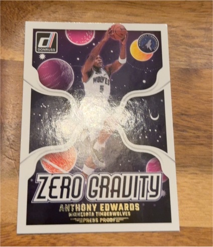 2024-25 Panini Donruss #7 Anthony Edwards Zero Gravity — front