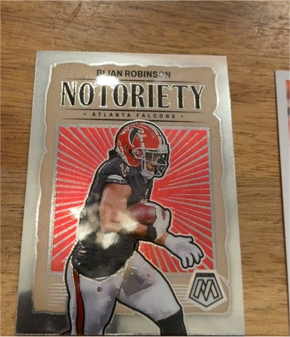 2024 Panini Mosaic Notoriety #11 Bijan Robinson — front