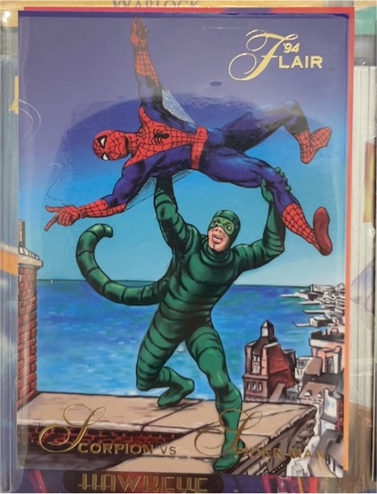1994 Flair Marvel Annual #15 Scorpion vs Spider-Man — front