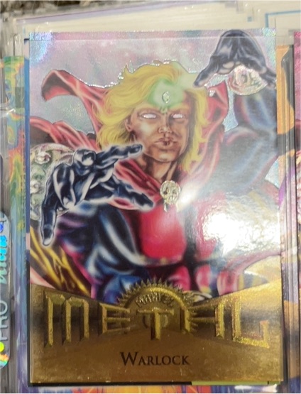 1995 Fleer Marvel Metal #21 Warlock — front