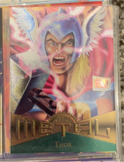 1995 Fleer Marvel Metal #13 Thor — front
