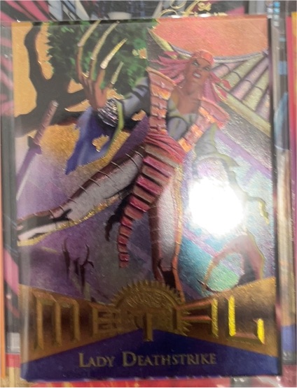 1995 Fleer Marvel Metal #100 Lady Deathstrike — front
