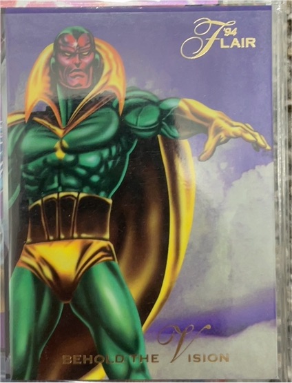 1994 Flair Marvel Annual #27 Behold the Vision — front