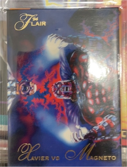 1994 Fleer Flair Marvel Annual #121 Xavier vs Magneto — front