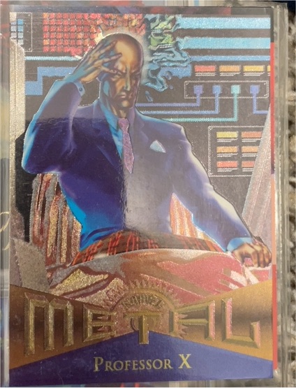 1995 Fleer Marvel Metal #111 Professor X — front