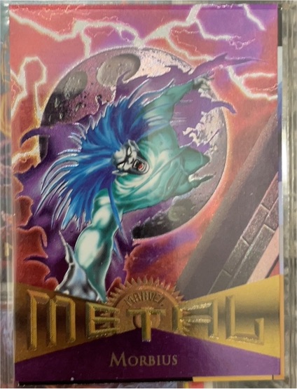 1995 Fleer Marvel Metal #60 Morbius — front