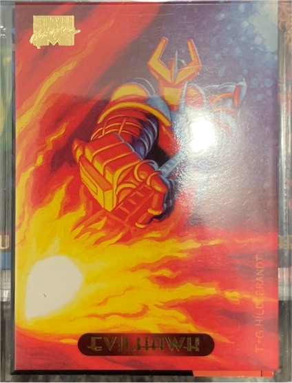 1994 Skybox Marvel Masterpieces #35 Evilhawk — front