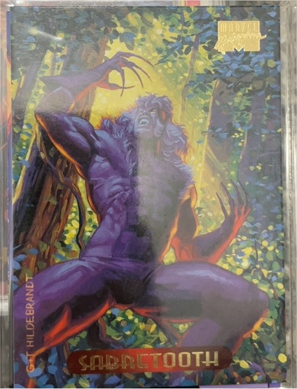 1994 Fleer Marvel Masterpieces #102 Sabretooth — front