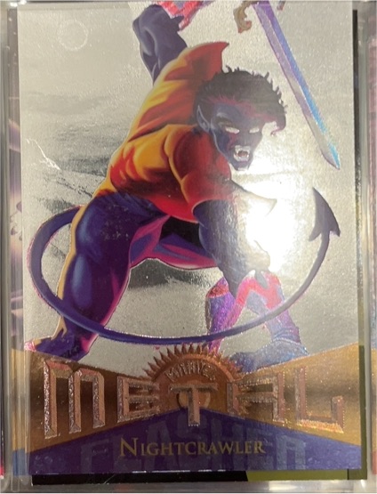 1995 Fleer Marvel Metal #108 Nightcrawler — front