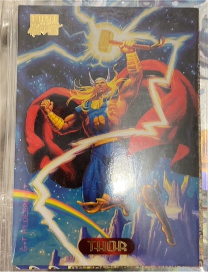 1994 Marvel Masterpieces #124 Thor — front