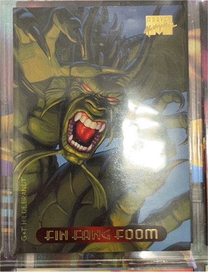 1994 Fleer Marvel Masterpieces #37 Fin Fang Foom — front
