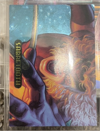1994 Fleer Marvel Masterpieces #8 Sabretooth Power Blast — front