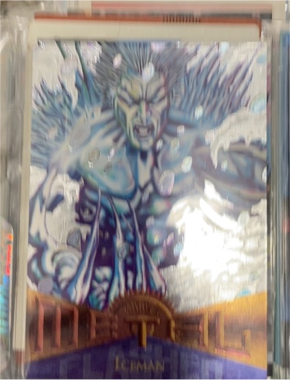 1995 Fleer Marvel Metal #96 Iceman — front