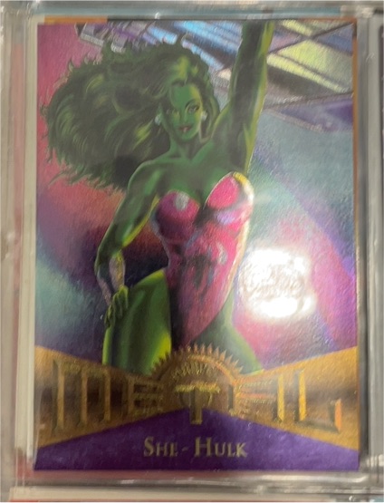 1995 Fleer Marvel Metal #39 She-Hulk — front