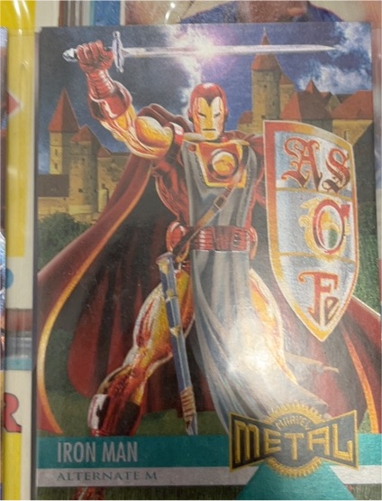 1995 Fleer Marvel Metal #130 Iron Man Alternate M — front