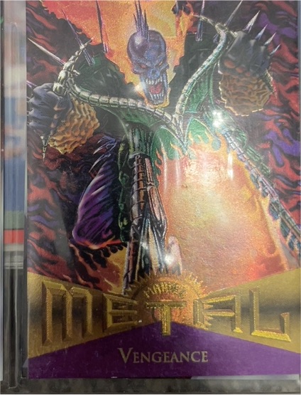 1995 Fleer Marvel Metal #62 Vengeance — front