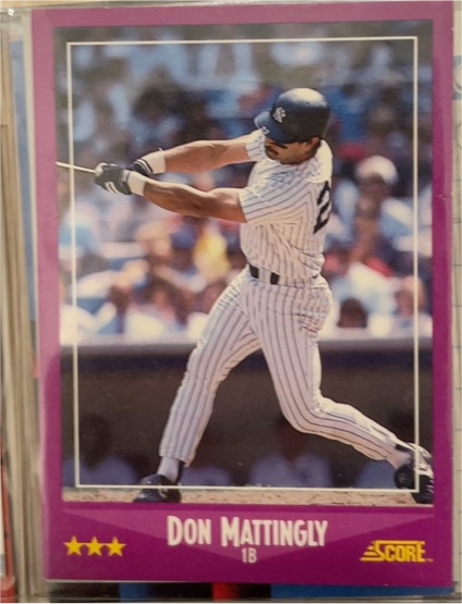 1988 Score #1 Don Mattingly — front