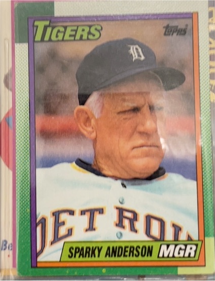 1990 Topps #609 Sparky Anderson Detroit Tigers Manager — front
