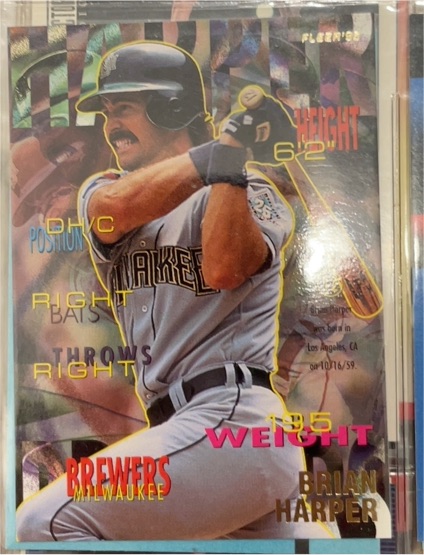 1995 Fleer #180 Brian Harper — front