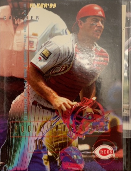 1995 Fleer #450 Eddie Taubensee — front