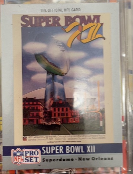 1990 Pro Set #12 Super Bowl XII — front