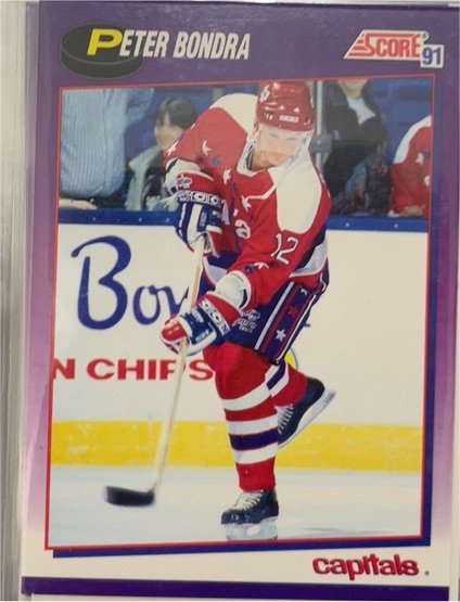 1991-92 Score #216 Peter Bondra — front