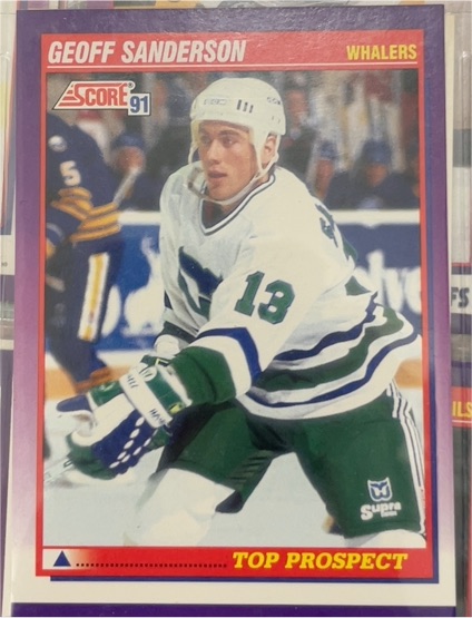1991-92 Score American #324 Geoff Sanderson — front