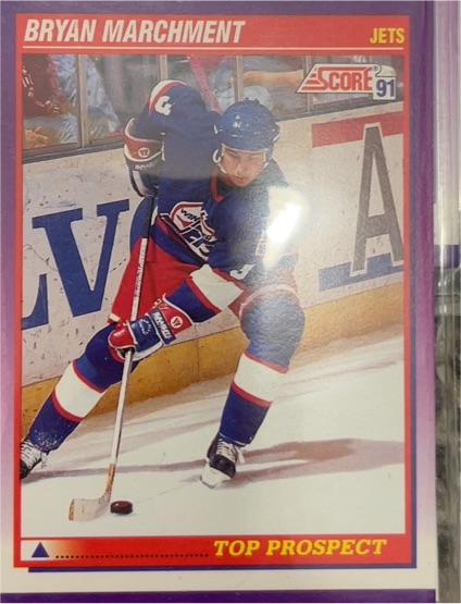 1991-92 Score American #314 Bryan Marchment — front