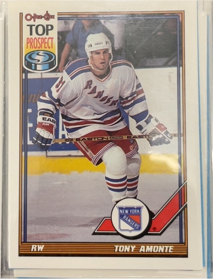 1991-92 O-Pee-Chee #26 Tony Amonte — front