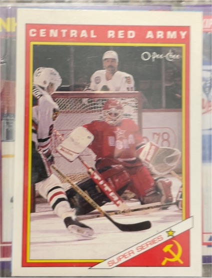 1990-91 O-Pee-Chee #29R Super Series Central Red Army — front