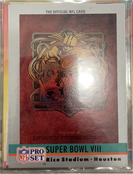 1990 Pro Set #8 Super Bowl VIII — front