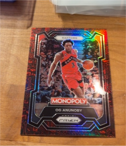 2023-24 Panini Prizm Monopoly #83 OG Anunoby — front