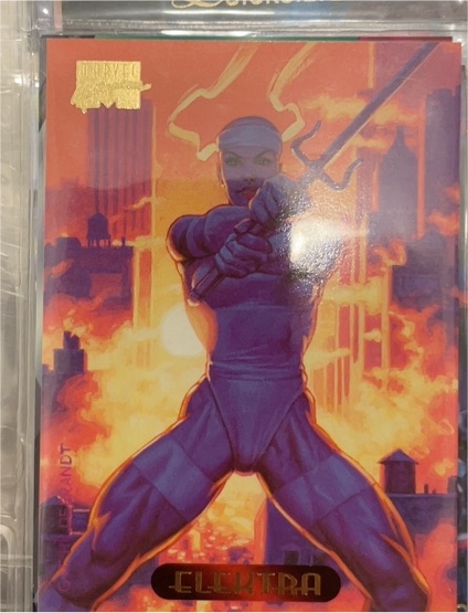 1994 Fleer Marvel Masterpieces #34 Elektra — front