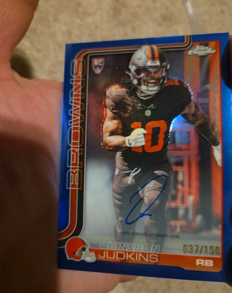 2025 Topps Chrome #RA-QJ Quinshon Judkins — front