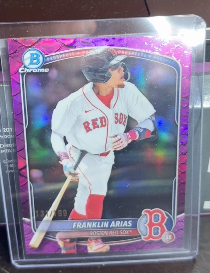 2025 Bowman Draft Chrome #BDC-13 Franklin Arias — front