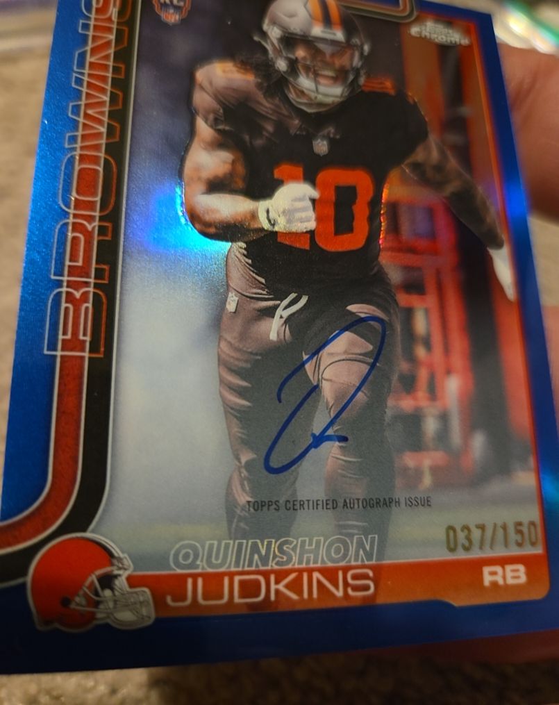2025 Topps Chrome #RA-QJ Quinshon Judkins — front