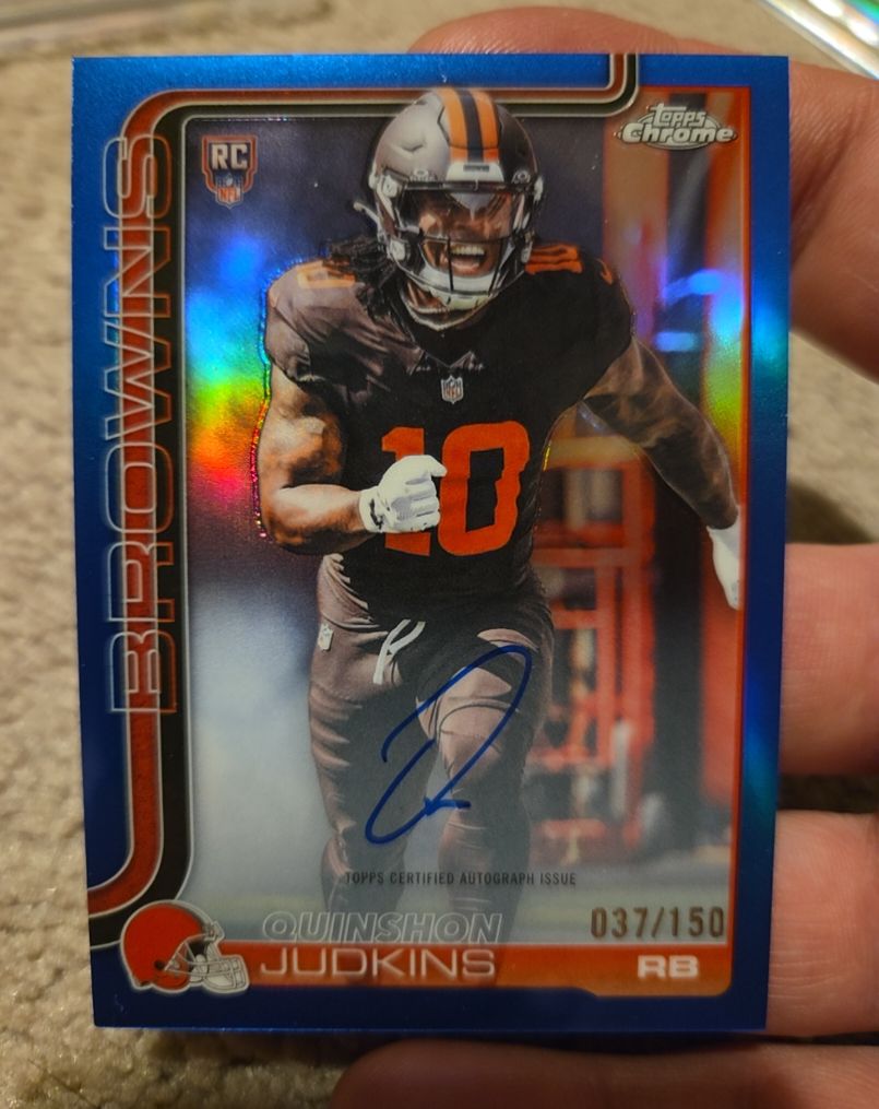 2025 Topps Chrome #RA-QJ Quinshon Judkins — front