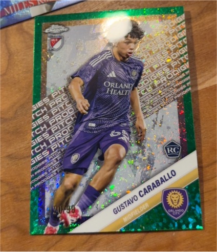 2025 Topps Chrome MLS #181 Gustavo Caraballo — front
