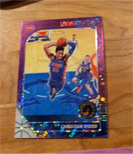 2019-20 Panini NBA Hoops Premium Stock #64 Christian Wood — front
