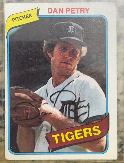 1980 Topps #373 Dan Petry Detroit Tigers — front