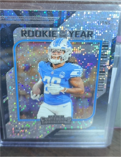 2023 Panini Contenders Rookie of the Year #9 Jahmyr Gibbs — front