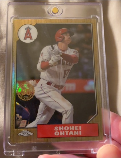 2022 Topps Chrome 1987 35th Anniversary #87BC-2 Shohei Ohtani — front