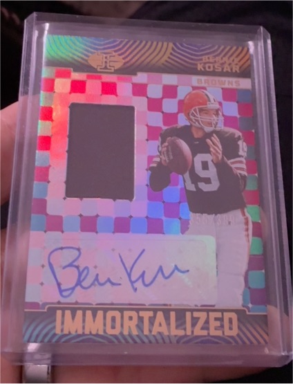 2024 Panini Illusions Immortalized #IPA-BKR Bernie Kosar — front
