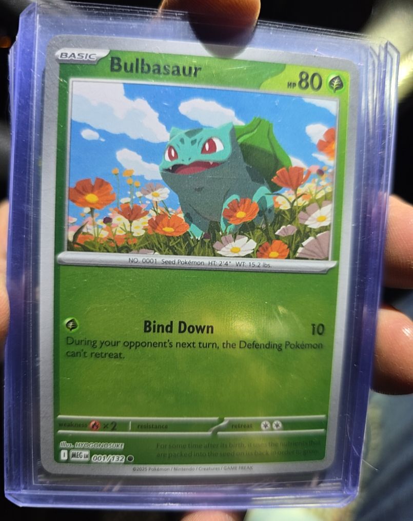 2025 Pokémon TCG ME01 #001 Bulbasaur — front