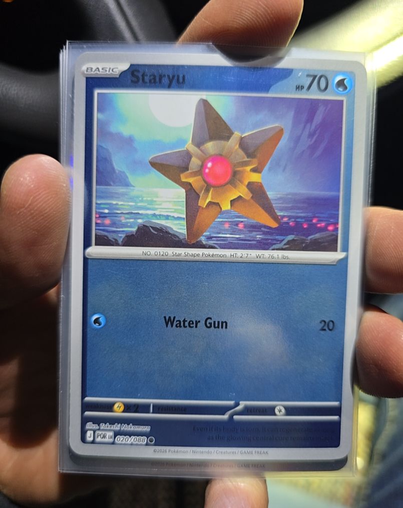 2026 Pokémon POR #020 Staryu — front