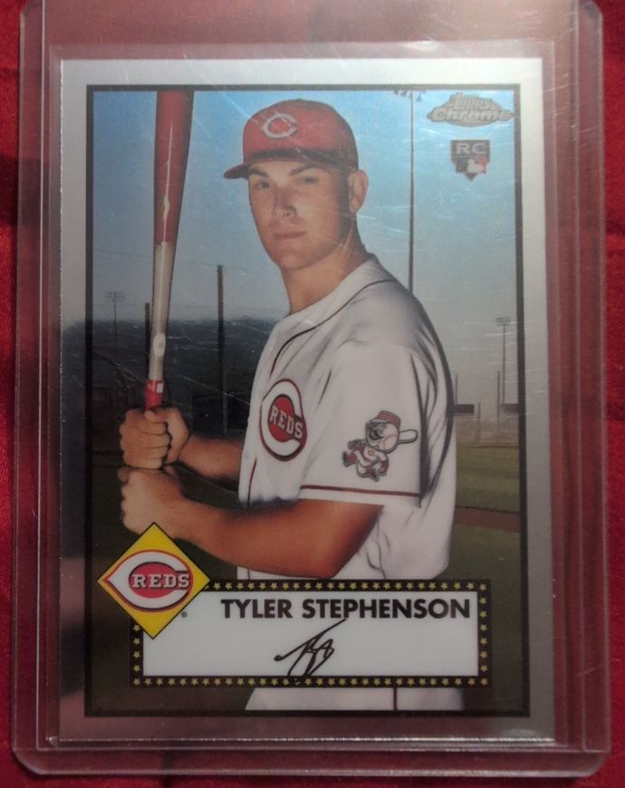 2021 Topps Chrome Platinum Anniversary #34 Tyler Stephenson Rookie — front